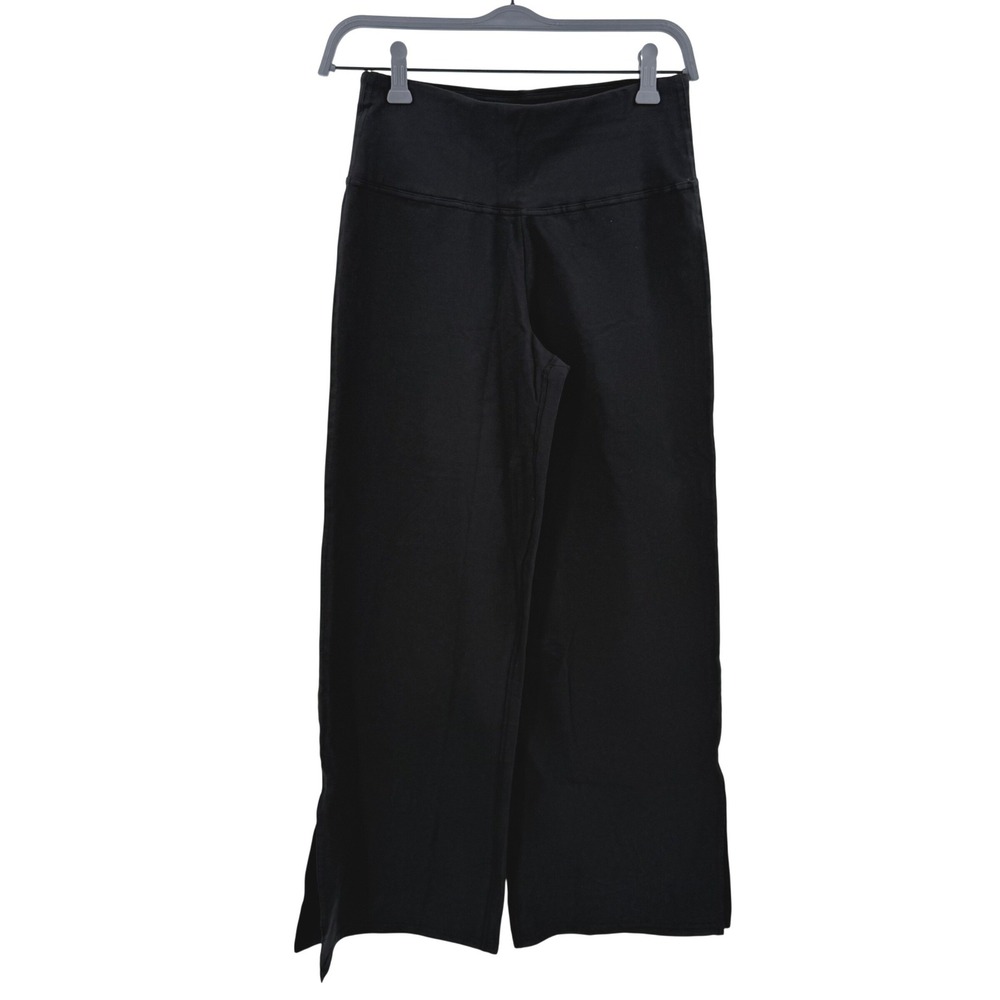 Pact Women Black Organic Cotton Wide Leg High Waist Lounge Pants Small NWOT